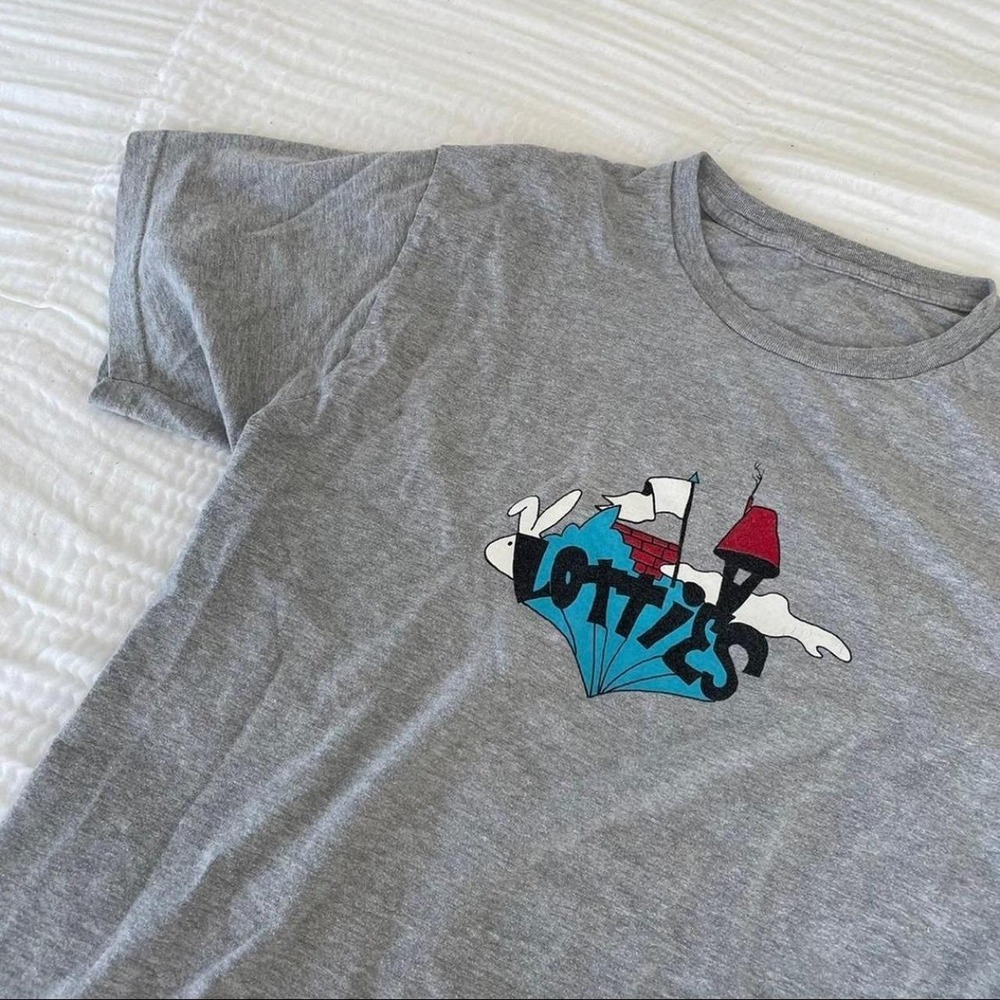Vintage Lotties Skateboard California Graphic Logo RARE T Shirt - Mens Large